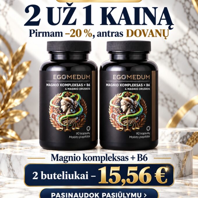 Magnio 4 druskos su B6
